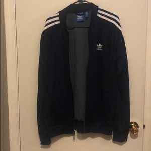 Men Navy Blue Original 3-Stripe Adidas Sweatsuit